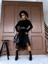 "EMMA 3220" set - dress + jumper - black